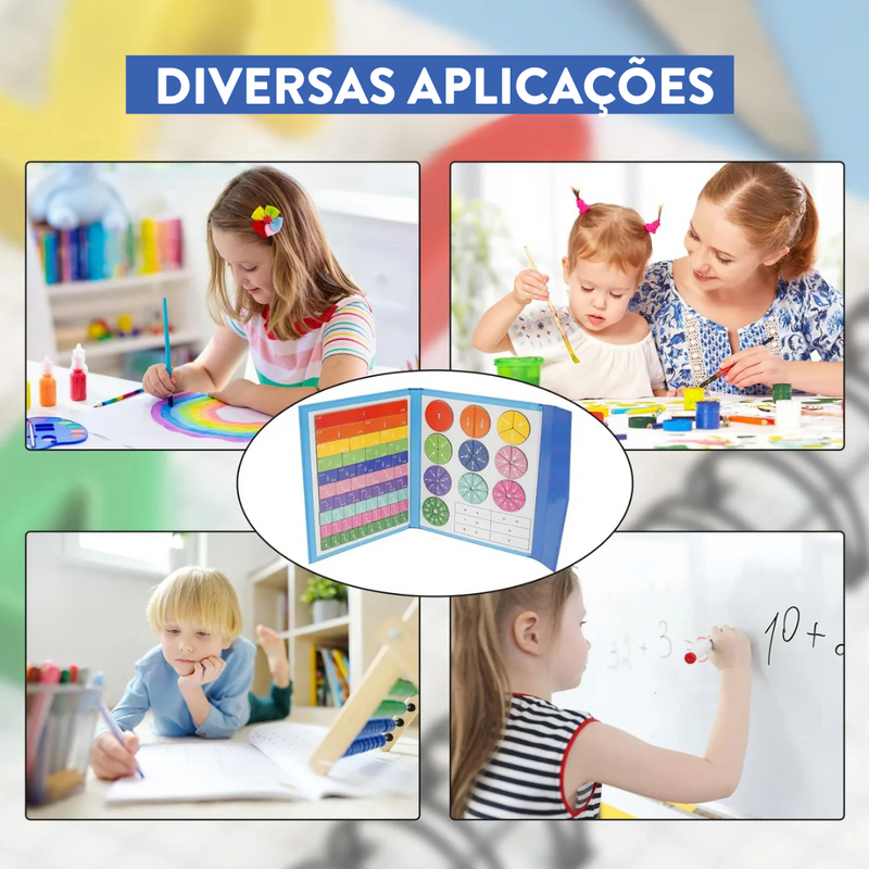 Quebra-cabeça Educacional De Fração Magnética Diversão Garantida®