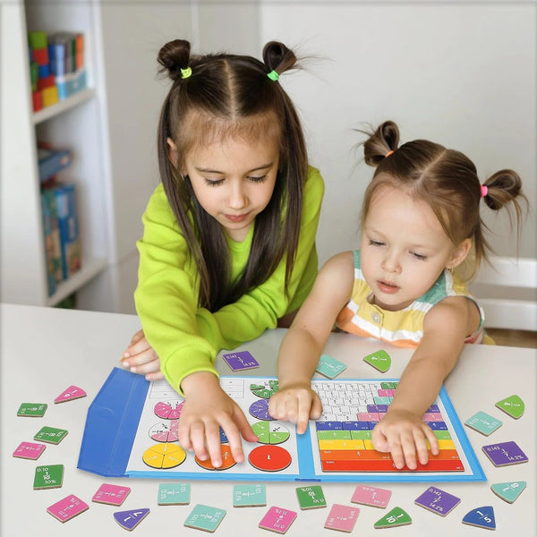 Quebra-cabeça Educacional De Fração Magnética Diversão Garantida®