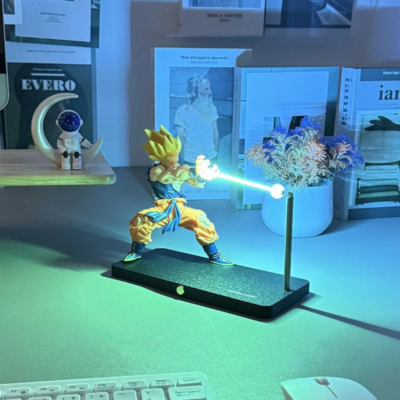 Luminária dragon ball Goku Kamehameha Diversão Garantida®
