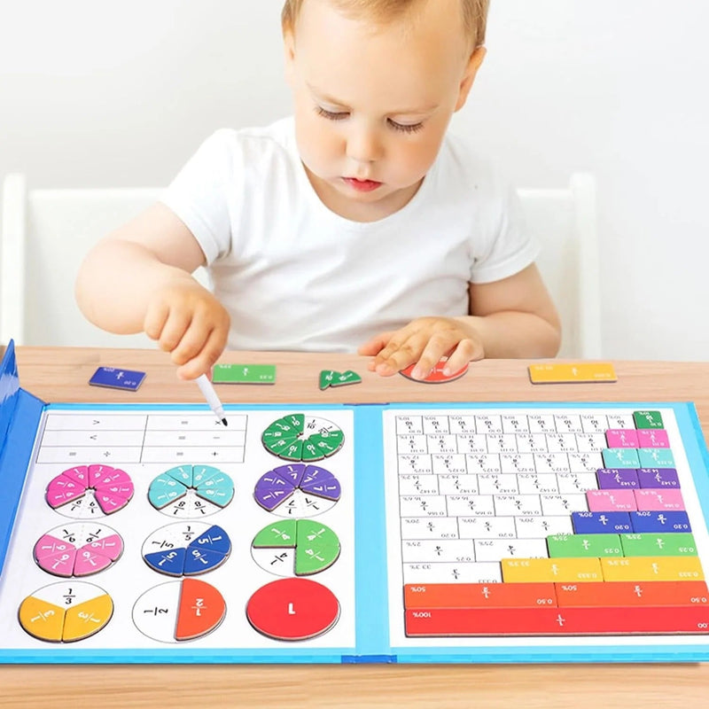Quebra-cabeça Educacional De Fração Magnética Diversão Garantida®