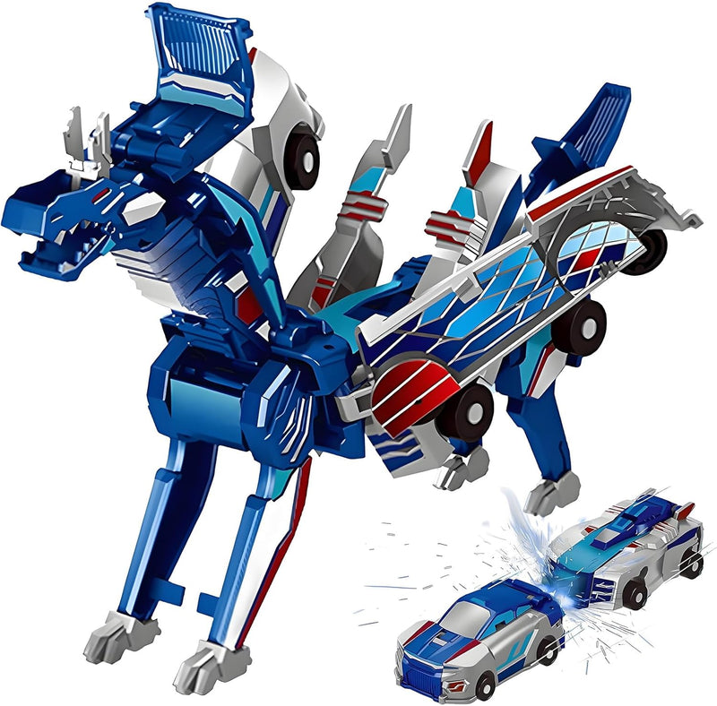 Brinquedo de carro de corrida transformador 2 em 1 Dragão Diversão Garantida®