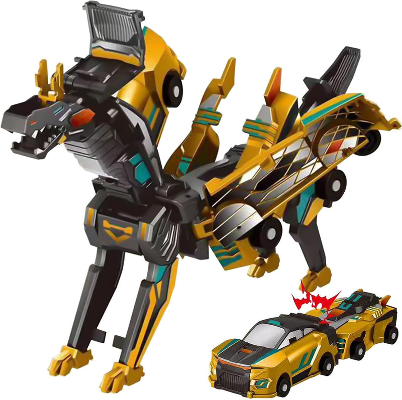 Brinquedo de carro de corrida transformador 2 em 1 Dragão Diversão Garantida®
