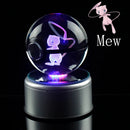 Pokebola de Cristal + Base LED (PROMOÇÃO EDIÇÃO LIMITADA)