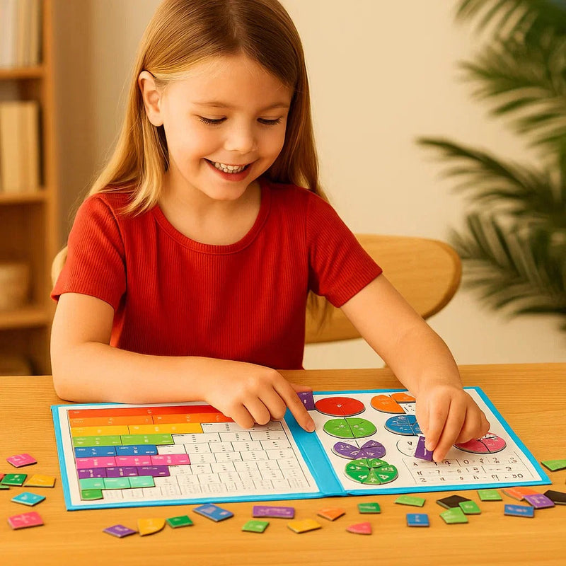 Quebra-cabeça Educacional De Fração Magnética Diversão Garantida®
