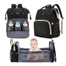 Mochila Maternidade Vira Berço Bebê Usb Impermeável Trocador Diversão Garantida®