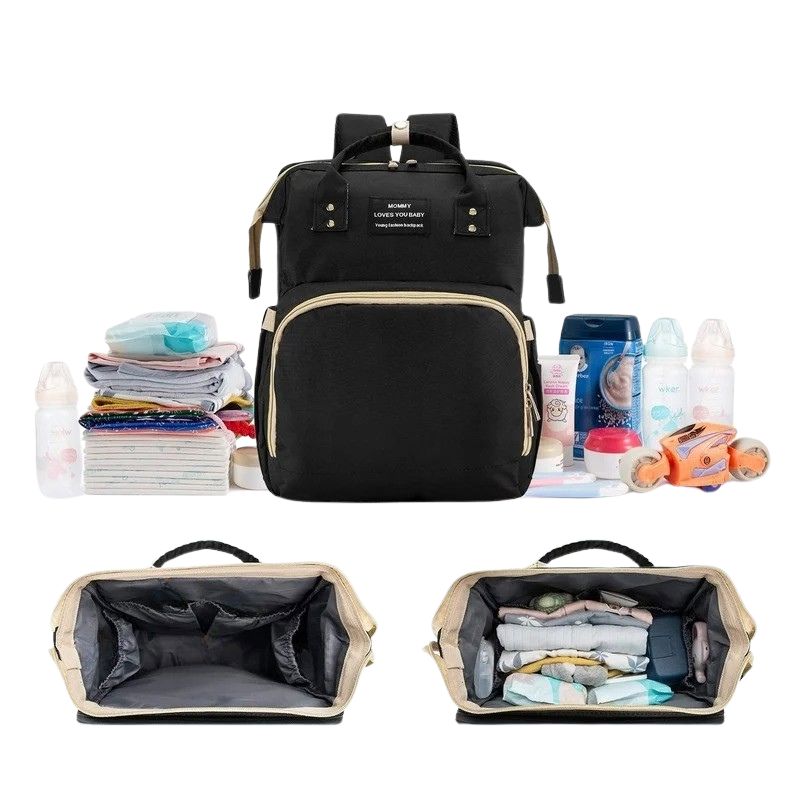 Mochila Maternidade Vira Berço Bebê Usb Impermeável Trocador Diversão Garantida®