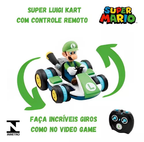 Carrinho de Controle Remoto Super Mario Go-Kart Diversão Garantida®