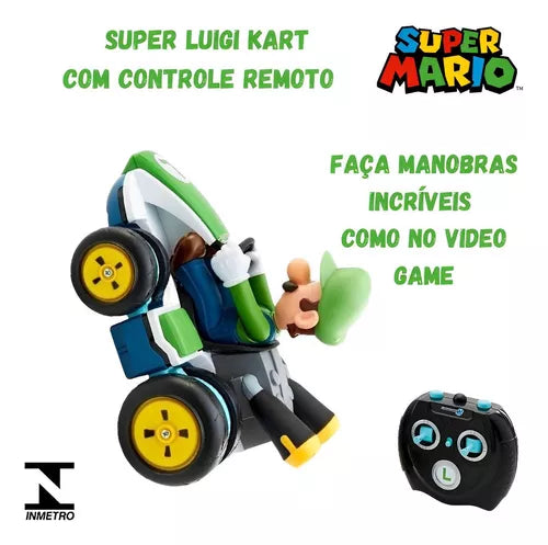 Carrinho de Controle Remoto Super Mario Go-Kart Diversão Garantida®