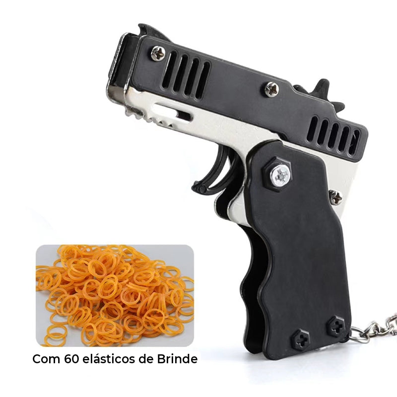 Mini Lançador de Elásticos + 60 Elásticos de Brinde (ESTOQUE LIMITADO)