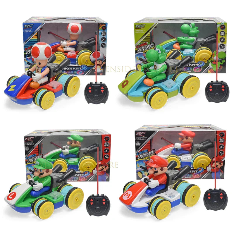 Carrinho de Controle Remoto Super Mario Go-Kart Diversão Garantida® [NÃO DOBRA AS RODAS]