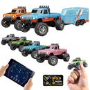 Mini RC Monster Truck Diversão Garantida® + Brinde "Reboque"