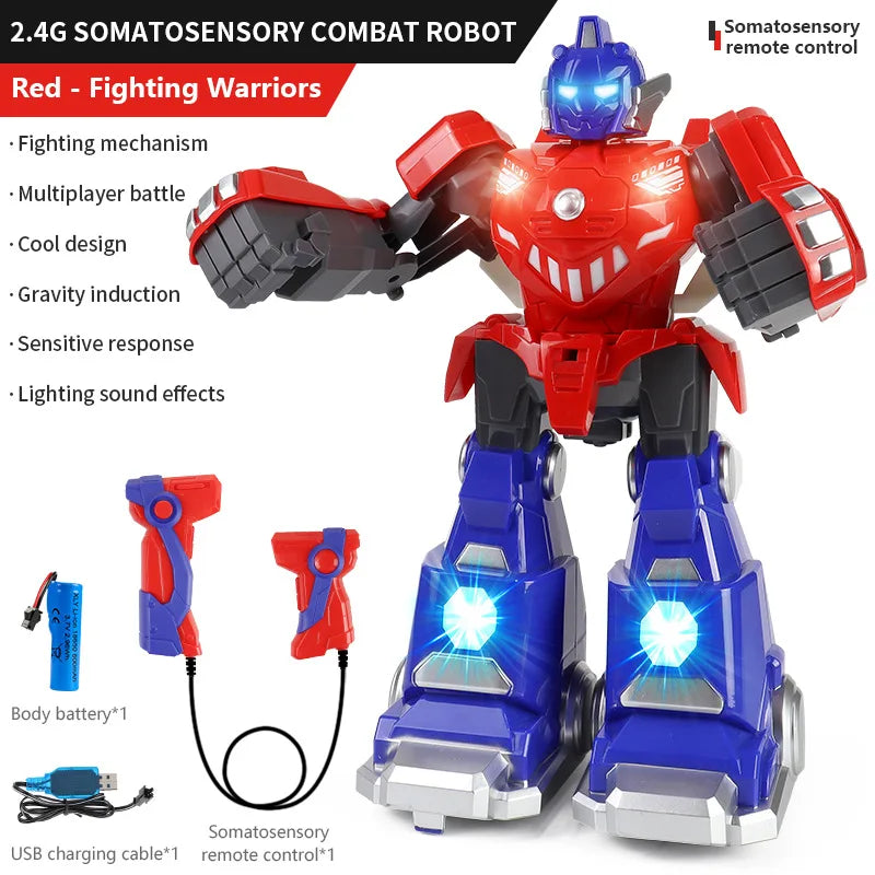 Brinquedo robô de controle remoto com sensor de movimento interativo Diversão Garantida®