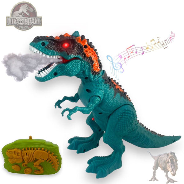 Brinquedo Dinossauro Controle Remoto Anda Solta Fumaça Tiranossauro Rex  Diversão Garantida®