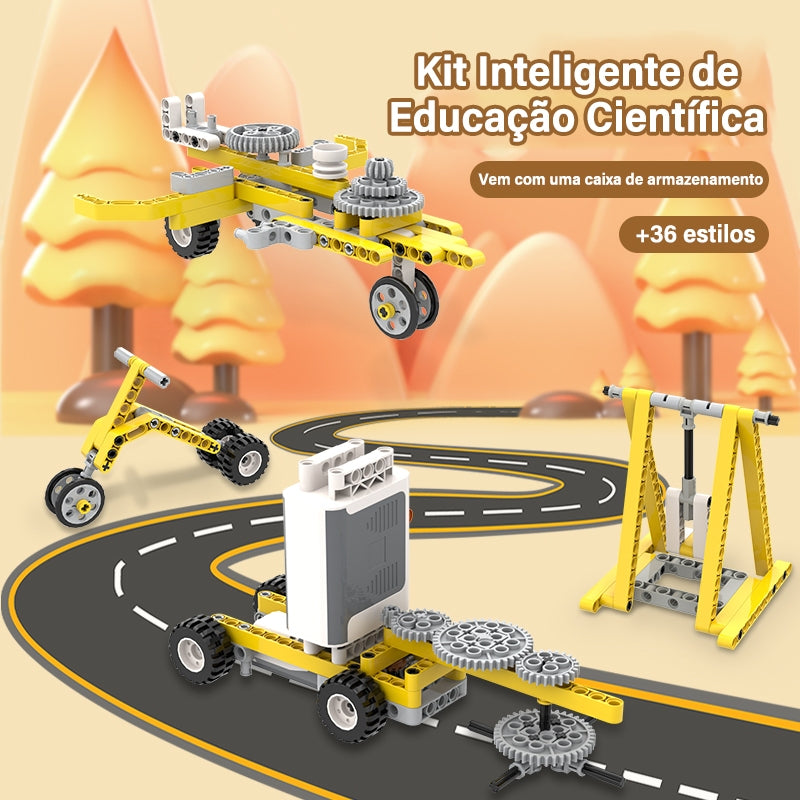 Brinquedo educativo STEAM para montagem de blocos de construção 50 em 1 Diversão Garantida®