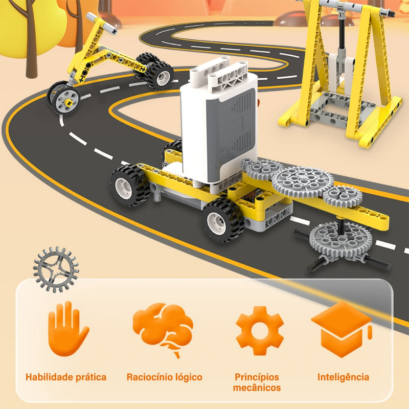 Brinquedo educativo STEAM para montagem de blocos de construção 50 em 1 Diversão Garantida®