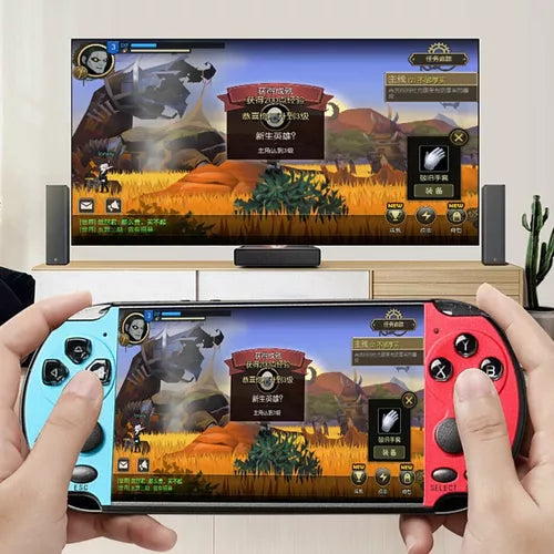 Console Jogos Portátil X7 + de 1.000 jogos + Fone de ouvido