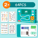 Caderno de Alfabetização e Aprendizagem Reutilizável MagicBook Diversão Garantida®