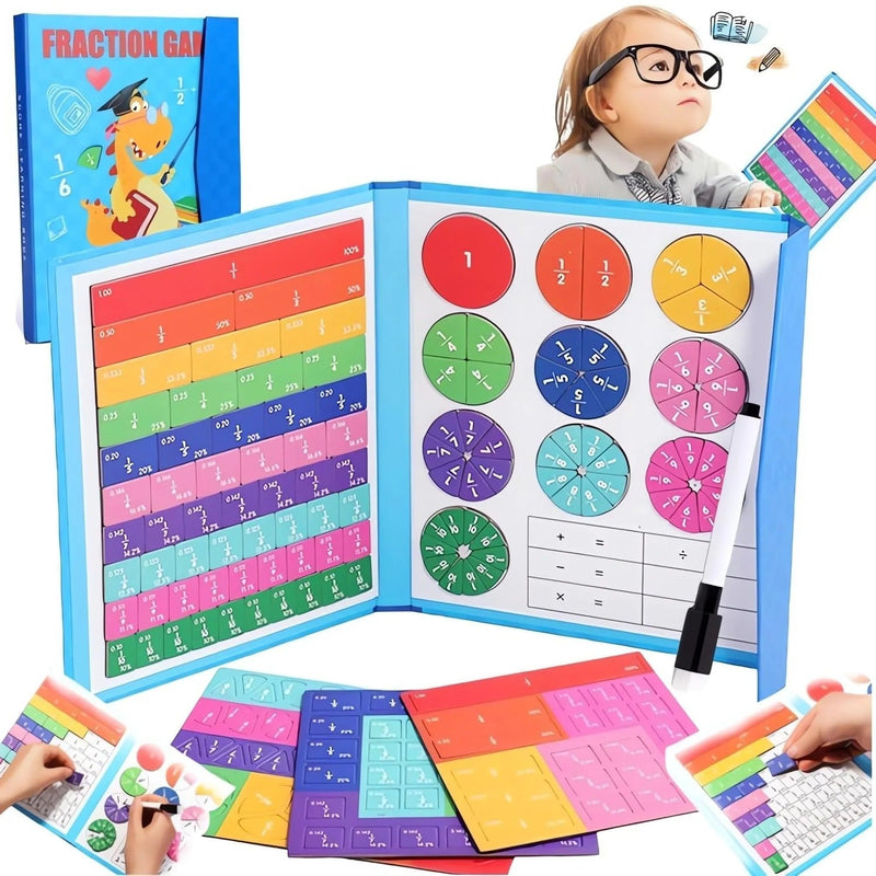 Quebra-cabeça Educacional De Fração Magnética Diversão Garantida®