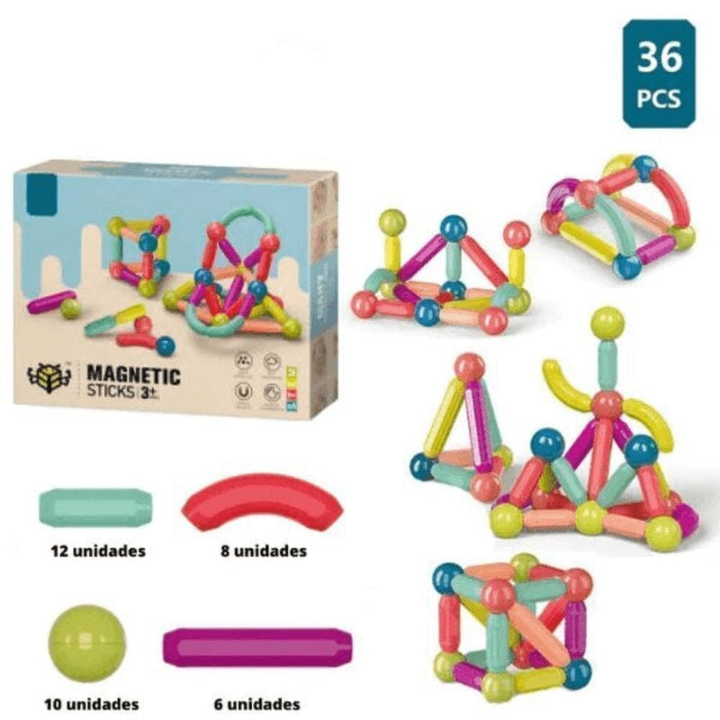 Brinquedo com Peças Magnéticas Diversão Garantida® + Brinde Exclusivo