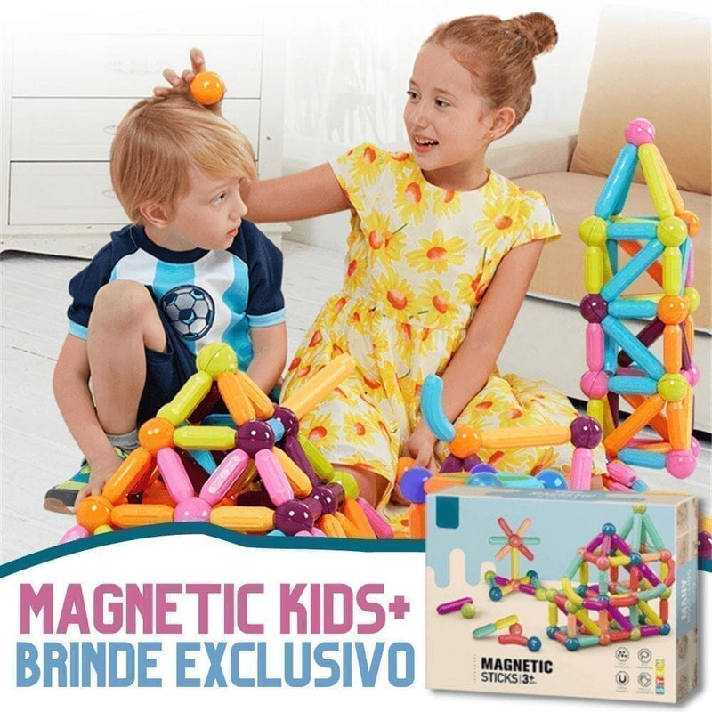 Brinquedo com Peças Magnéticas Diversão Garantida® + Brinde Exclusivo