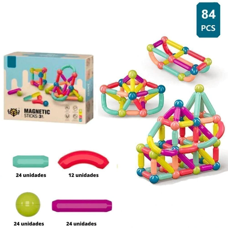 Brinquedo com Peças Magnéticas Diversão Garantida® + Brinde Exclusivo