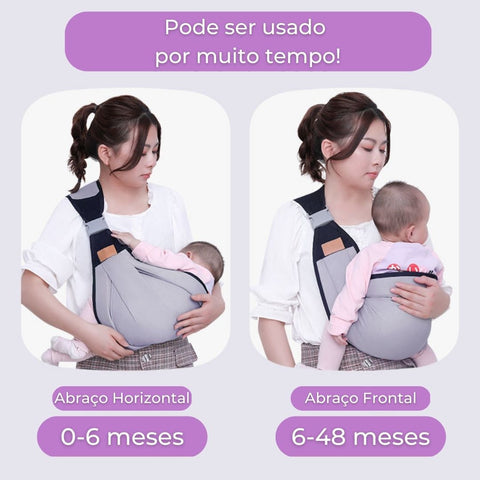 Suporte Canguru Confort para Bebês Diversão Garantida®