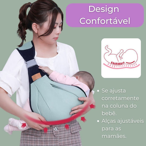 Suporte Canguru Confort para Bebês Diversão Garantida®