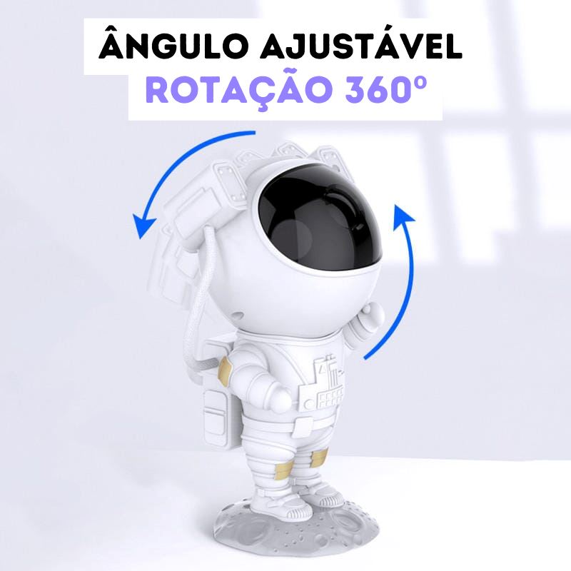 Projetor de Galáxia Luminária Astronauta Diversão Garantida®