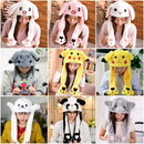 Chapéu de Pelúcia com Orelhas Móveis Diversão Garantida®