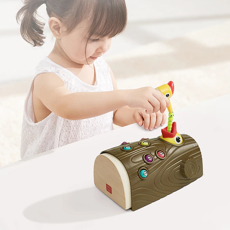 Brinquedo Sensorial Montessori Pega Minhocas | Diversão Garantida®