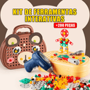 Kit Ferramentas Interativo + 200pcs Diversão Garantida® + [FURADEIRA GRÁTIS]