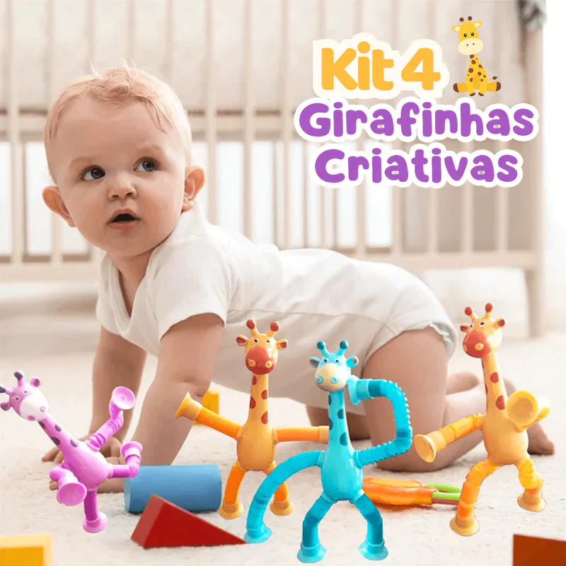 Girafinhas Criativas Diversão Garantida® - Kit 4 Unidades